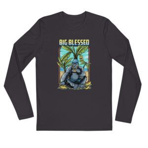Big Blessed Island Long Sleeve Fitted Crew
